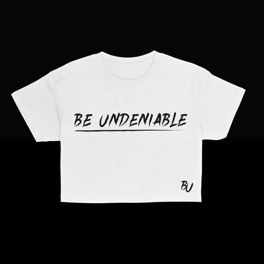Be Undeniable Crop Top (White) Limited Edition